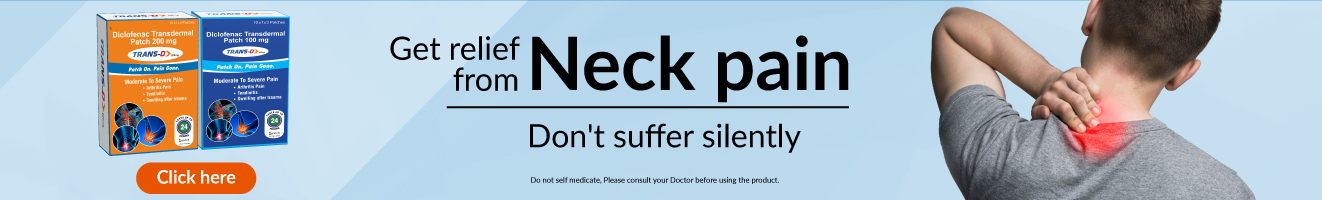 Trans-D patches for neck pain Trans-D patches for neck pain