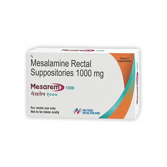 MESAREM 1000MG SUPPOSITORIES